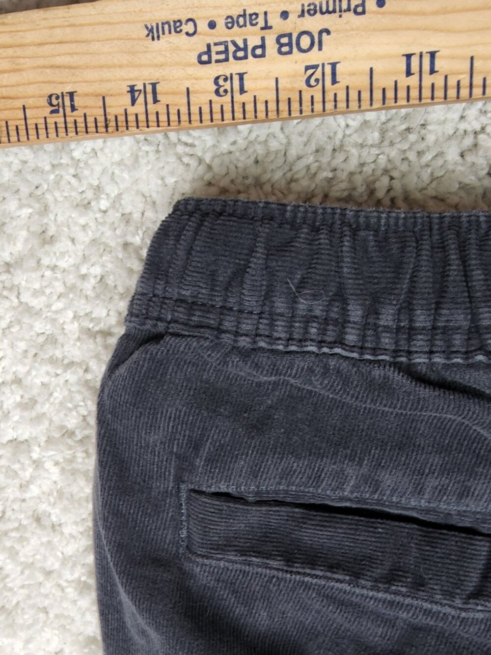 Vuori Optimist Corduroy Pants Mens V440 Grey Casual Drawstring Waist Small S USA - Picture 7 of 8